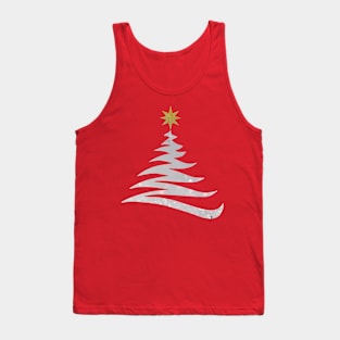 White Christmas Tree Tank Top